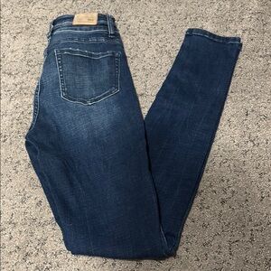BKE Blue Skinny Jeans with Stretchy Denim and Tapered Leg